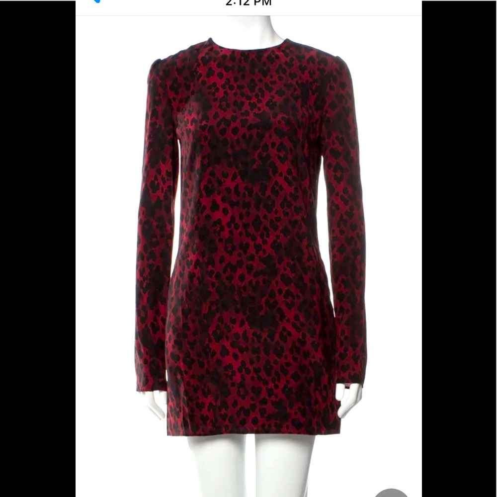 Saint Laurent animal print dress